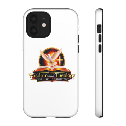 Wisdom and Theology Phone Case — Christian Dove & Cross Protective Tough Case