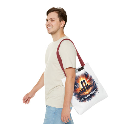 9/11 Never Forget Memorial Tote Bag — Twin Towers Tribute Tote