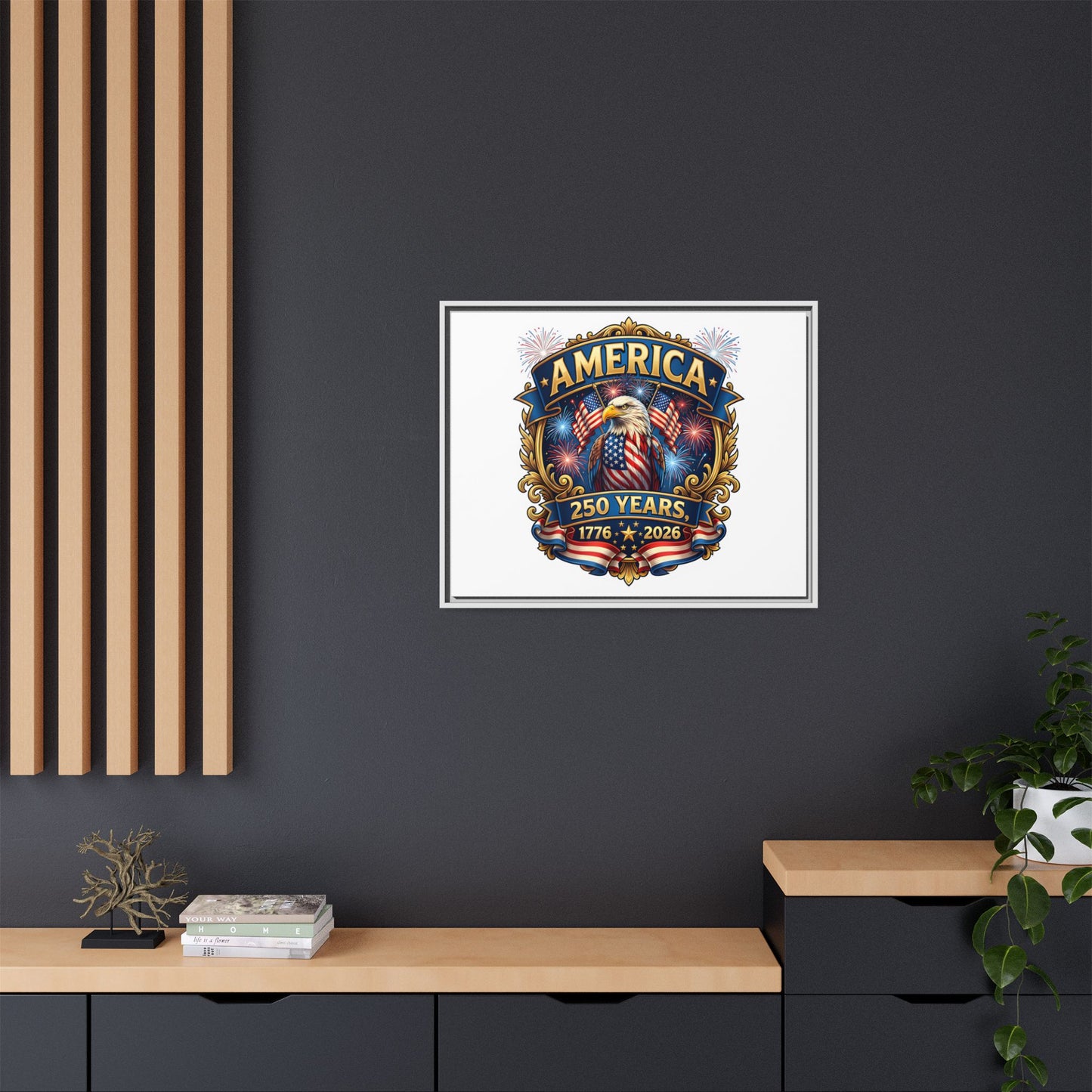 Matte Canvas, Framed (Multi-color)