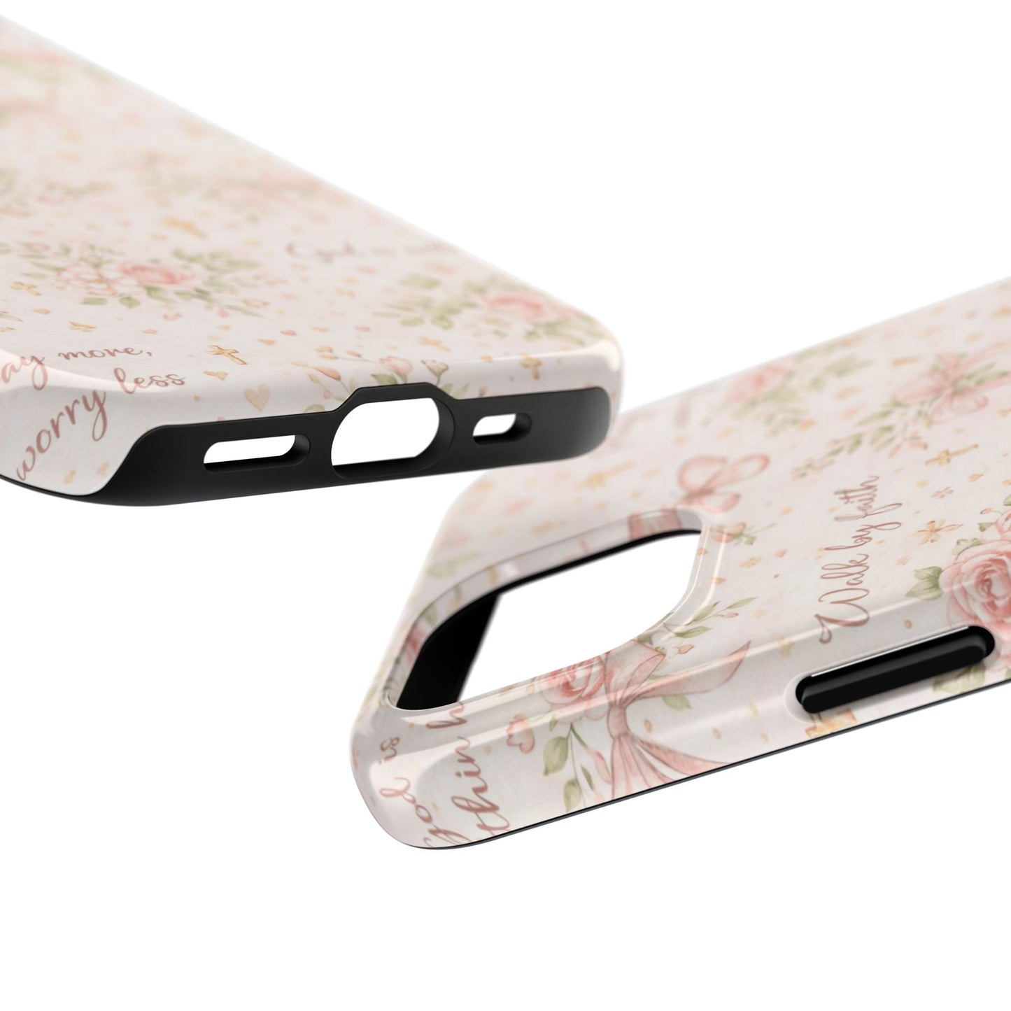 Walk By Faith Phone Case | Christian Floral iPhone Case