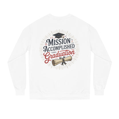 Graduation Sweatshirt "Mission Accomplished" - Grad Cap & Diploma Pullover