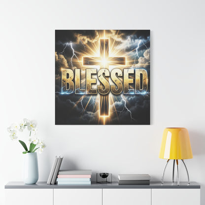Copy of Blessed Cross Matte Canvas Wall Art