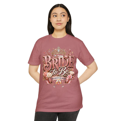 Bride to Be T-Shirt — Floral Crown Bachelorette Tee