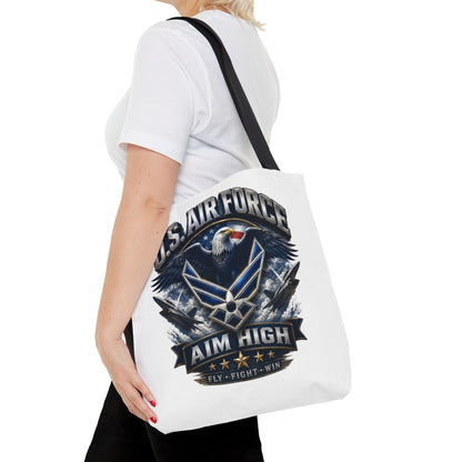 U.S. Air Force Aim High Tote Bag — Patriotic Eagle Military Tote