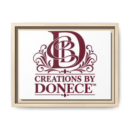 Framed Matte Canvas — Creations By Donece Logo Wall Art