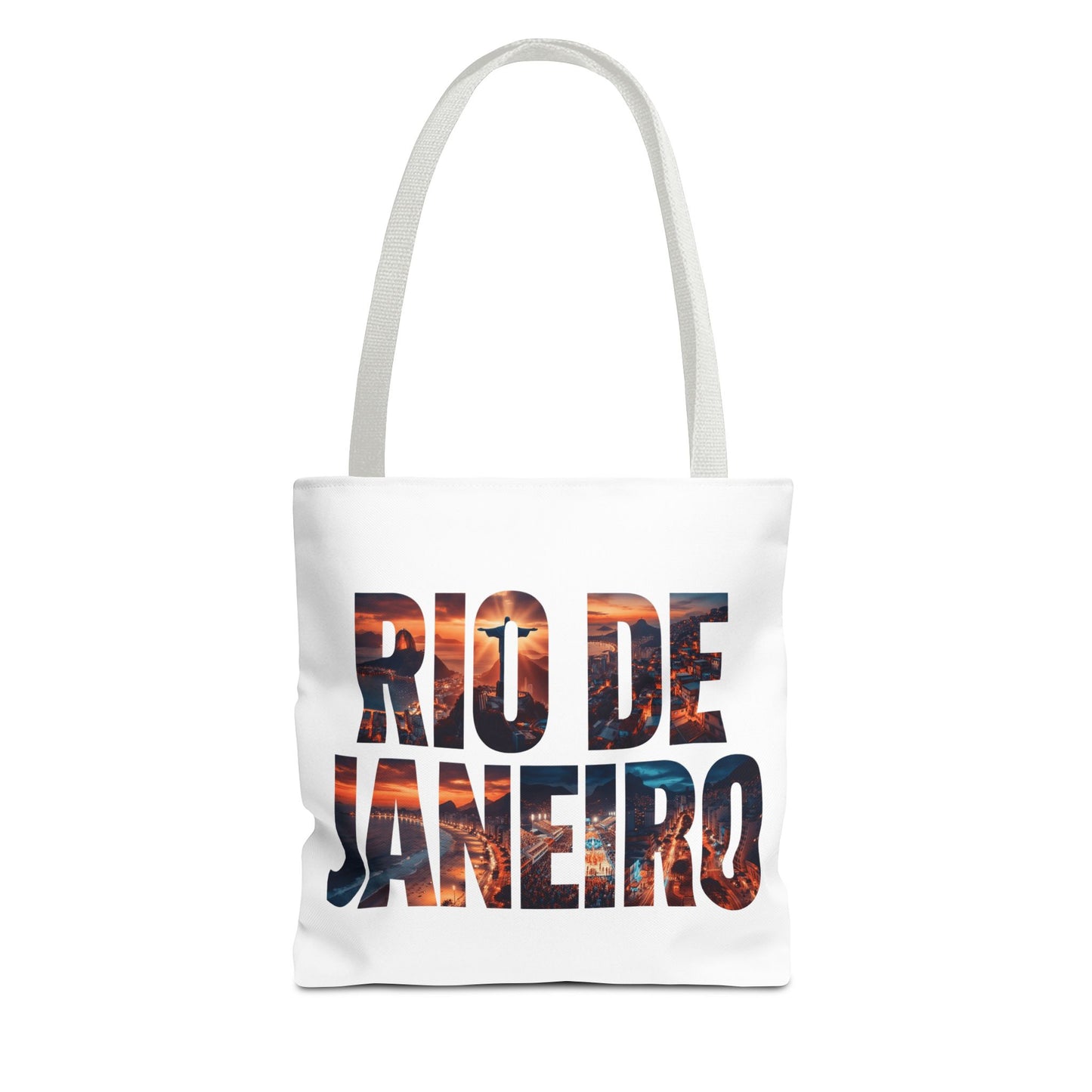 Rio de Janeiro Sunset Tote Bag — Travel Beach Cityscape Graphic Tote