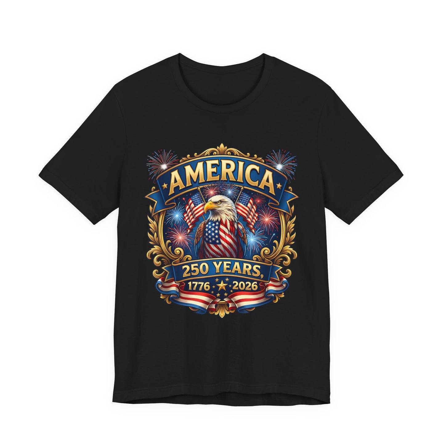 America 250th Anniversary T-Shirt — 1776–2026 Patriotic Eagle Tee
