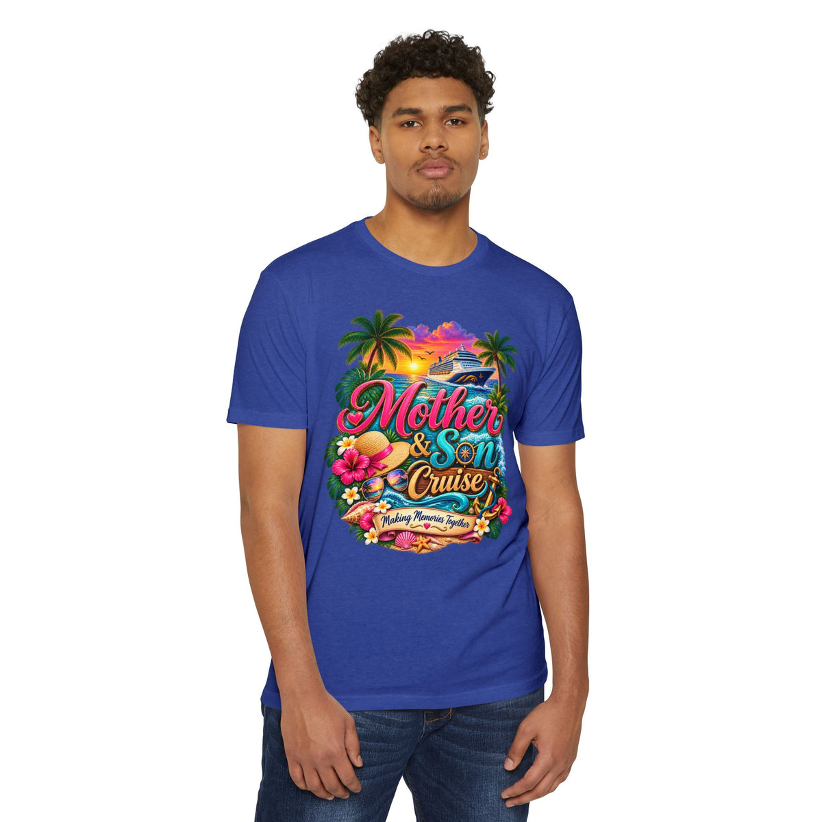 Mother & Son Cruise T-Shirt — Tropical Family Vacation Graphic Tee