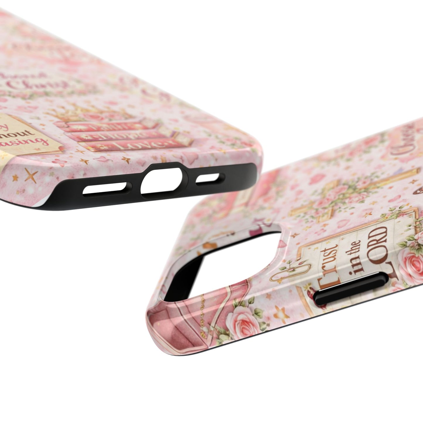 Anchored In Christ Phone Case | Christian floral iPhone Case