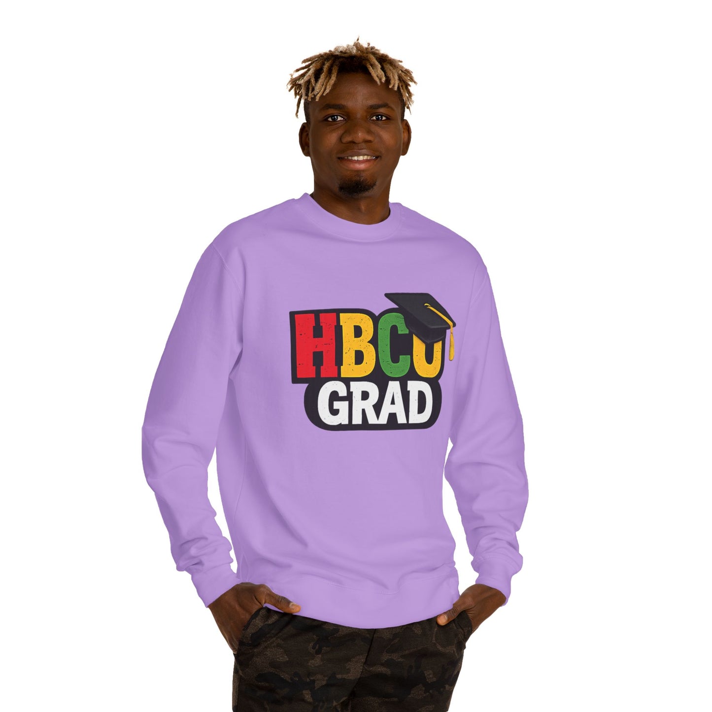 HBCU Grad Sweatshirt — Graduation Crewneck with Mortarboard