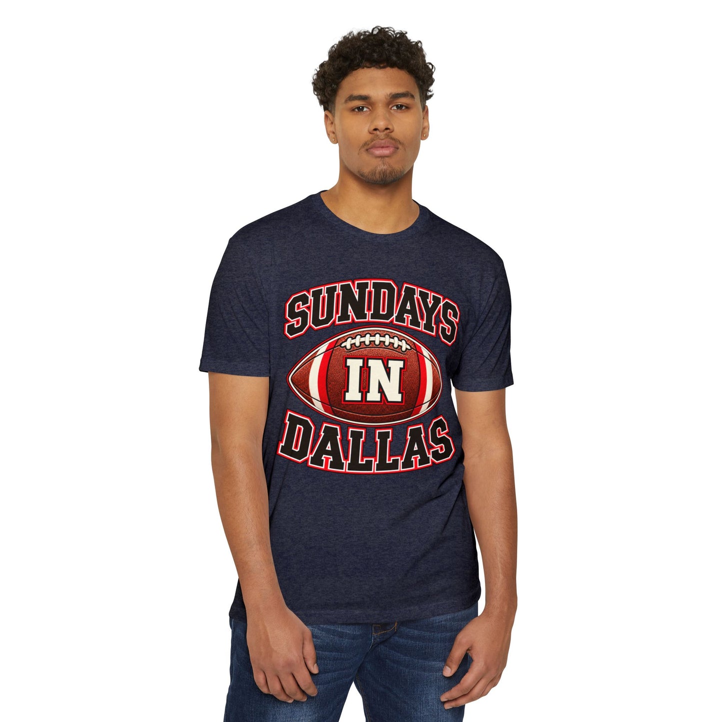 Sundays in Dallas Football T-Shirt