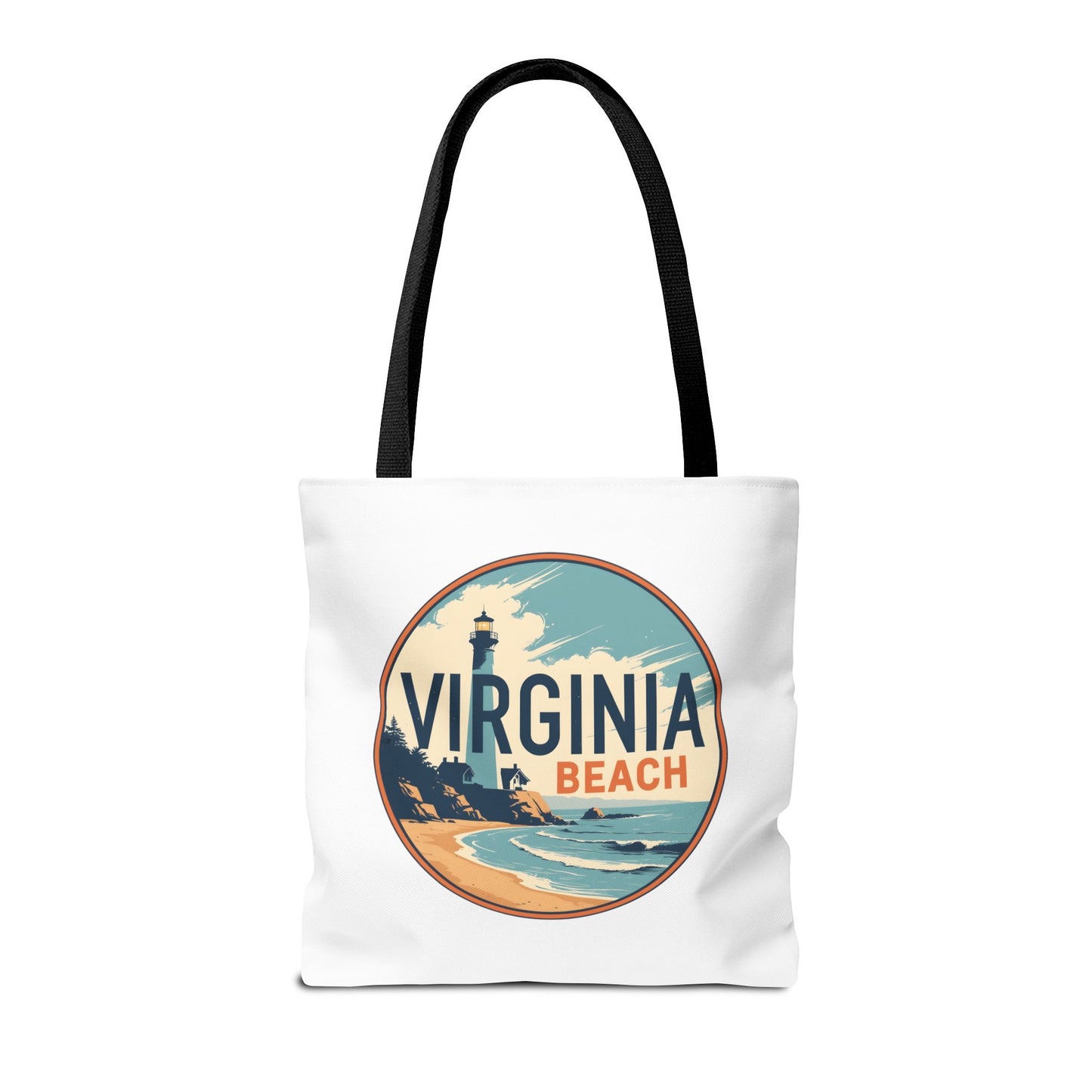 Virginia Beach Vintage Lighthouse Tote Bag
