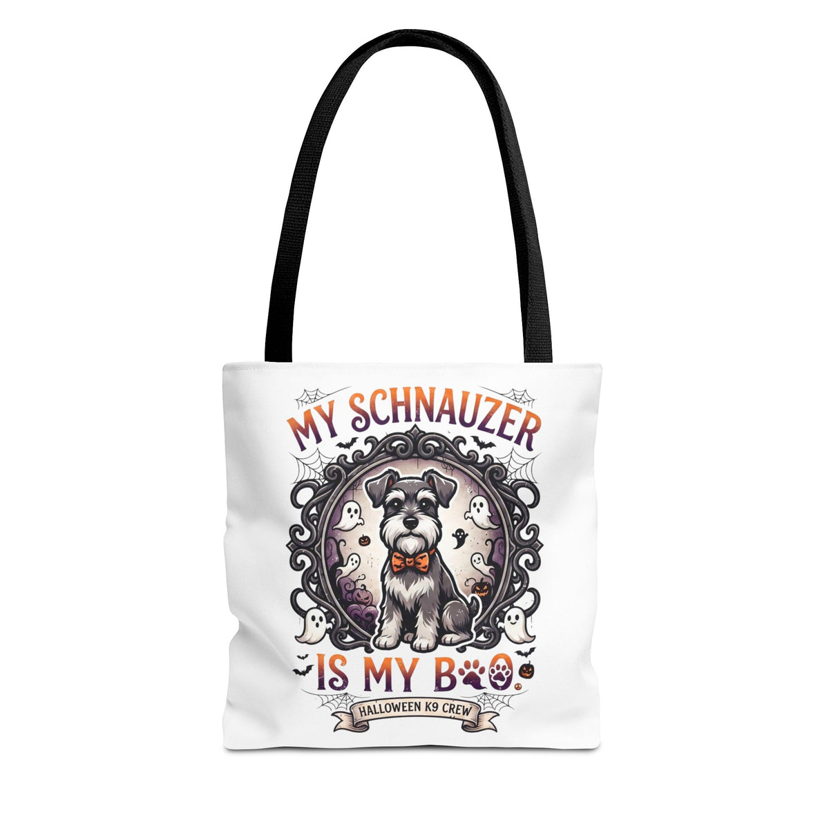Halloween Schnauzer Tote Bag - "My Schnauzer Is My Boo" Cute Dog Halloween Gift