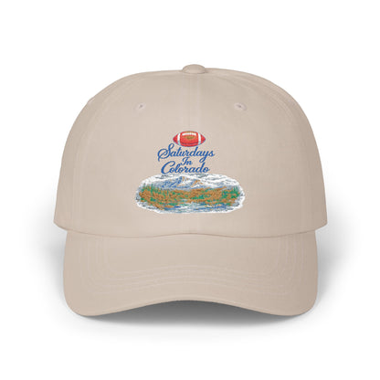 Dad Cap — "Saturdays in Colorado" Scenic Embroidered Baseball Hat