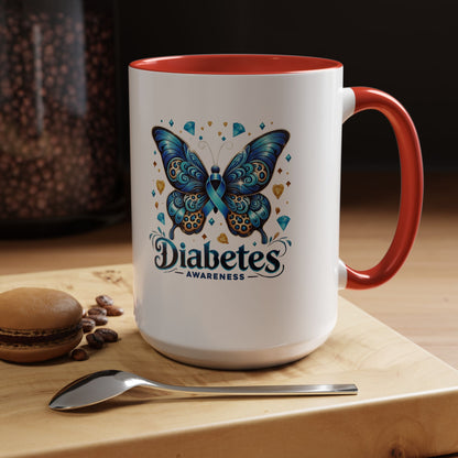 Diabetes Awareness Butterfly Coffee Mug (11/15oz)