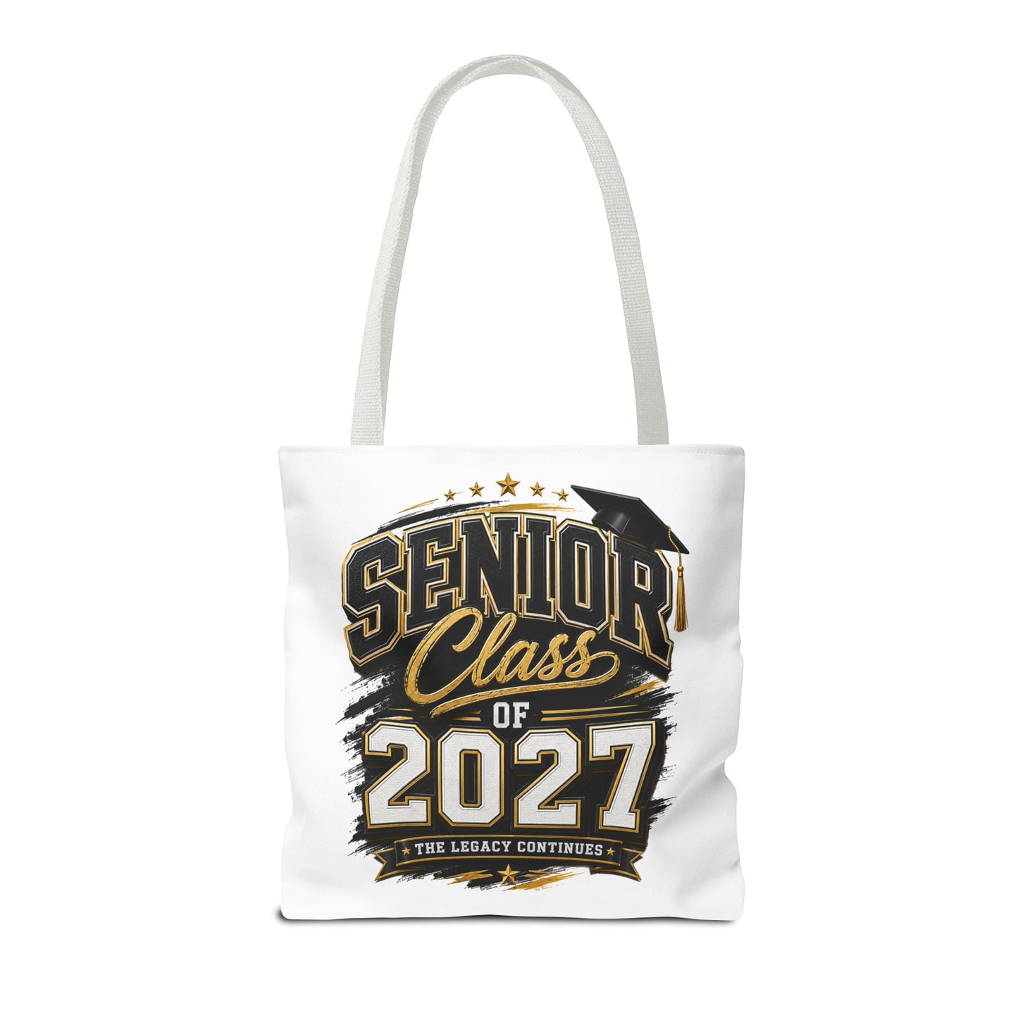 Senior Class of 2027 Tote Bag – Graduation Gift Tote with Cap Graphic