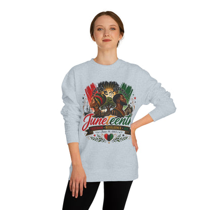 Juneteenth Celebration Sweatshirt — "Juneteenth: Resilience" African Heritage Crewneck
