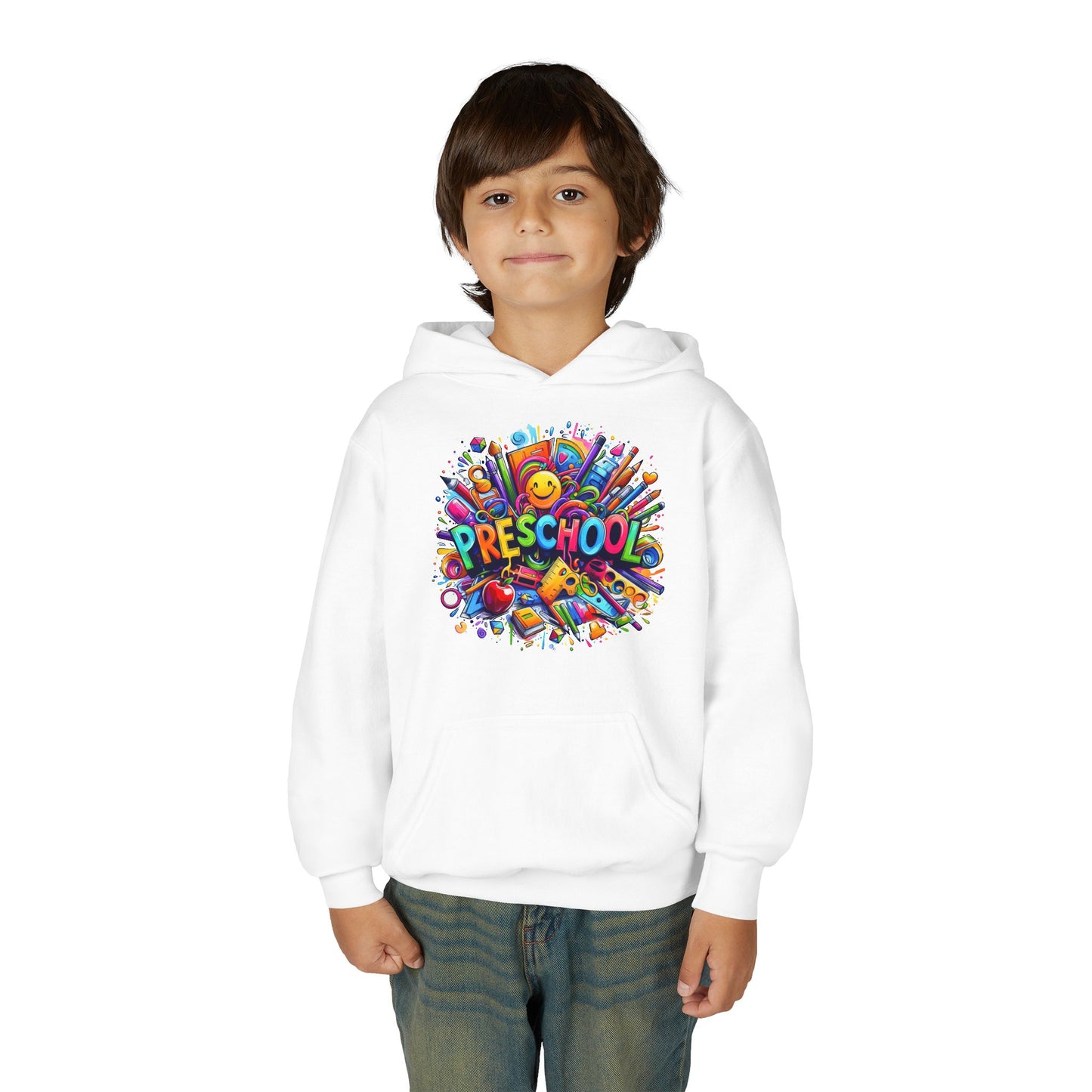 Preschool Kids Hoodie — Colorful Back-to-School Preschool Design