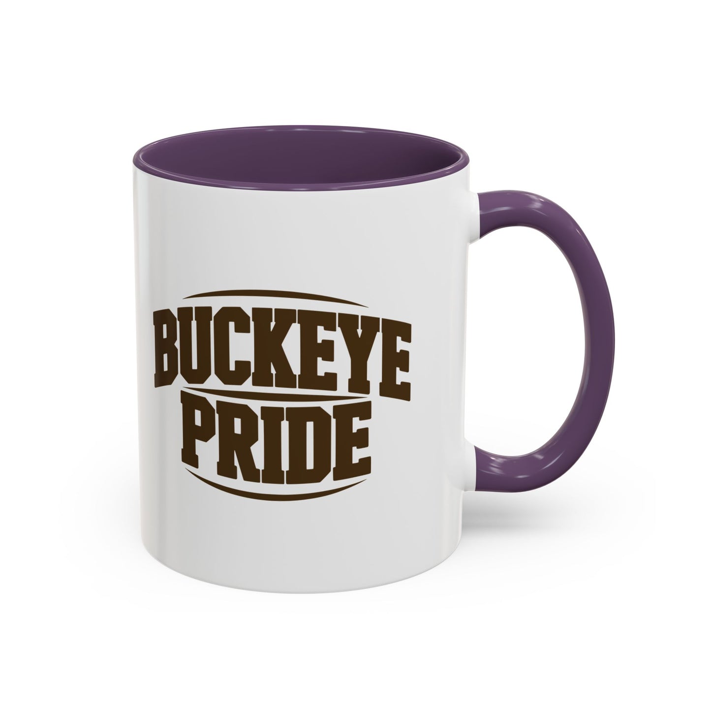 Buckeye Pride Accent Coffee Mug — School Spirit Ceramic Mug