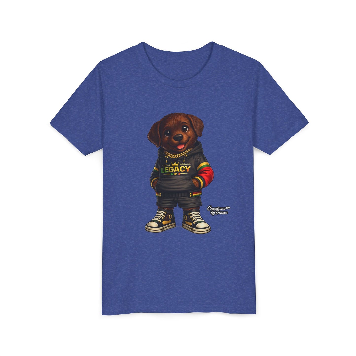Youth Tee — Cute Rottweiler Puppy in 'Legacy' Hoodie Kids T‑Shirt
