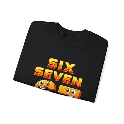 Six Seven 67 Cartoon Graphic Sweatshirt
