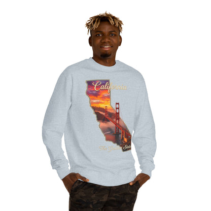 California Golden State Sweatshirt — Golden Gate Sunset Crew