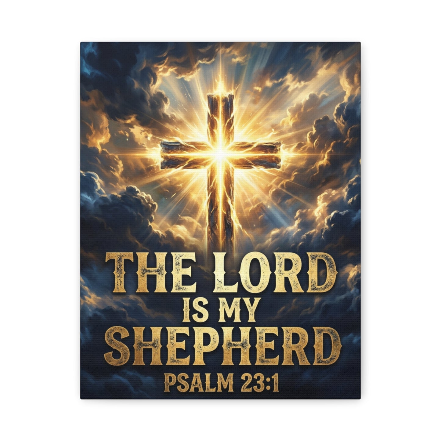 The Lord Is My Shepherd  - Psalm 23:1 Canvas Wall Art