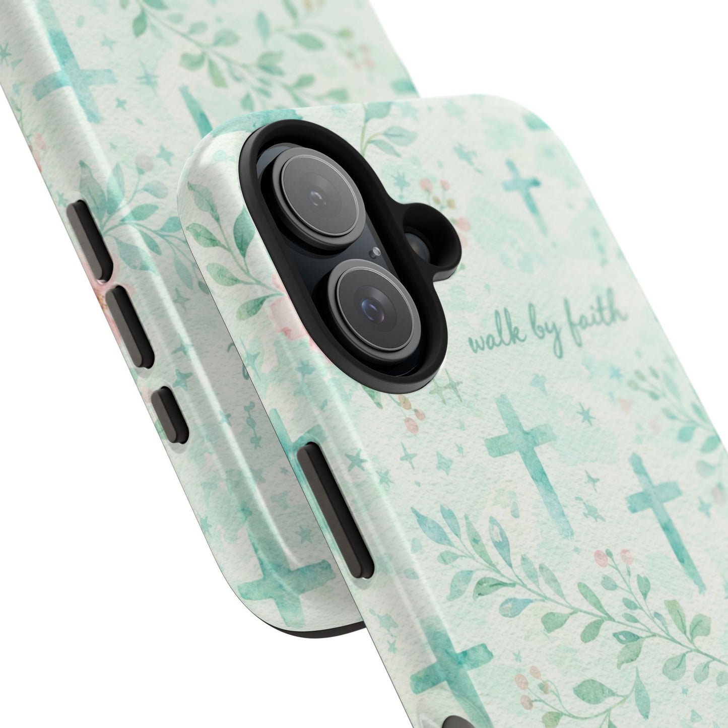 Walk By Faith Phone Case | Christian floral iPhone Case