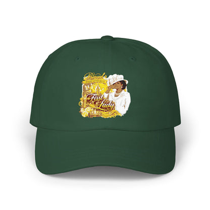 Dad Cap with Vintage Gold 'Classic' Portrait — Retro Father's Day Baseball Hat
