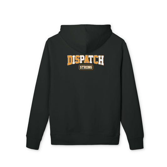 Dispatch Strong Hoodie — Retro Varsity Logo Pullover