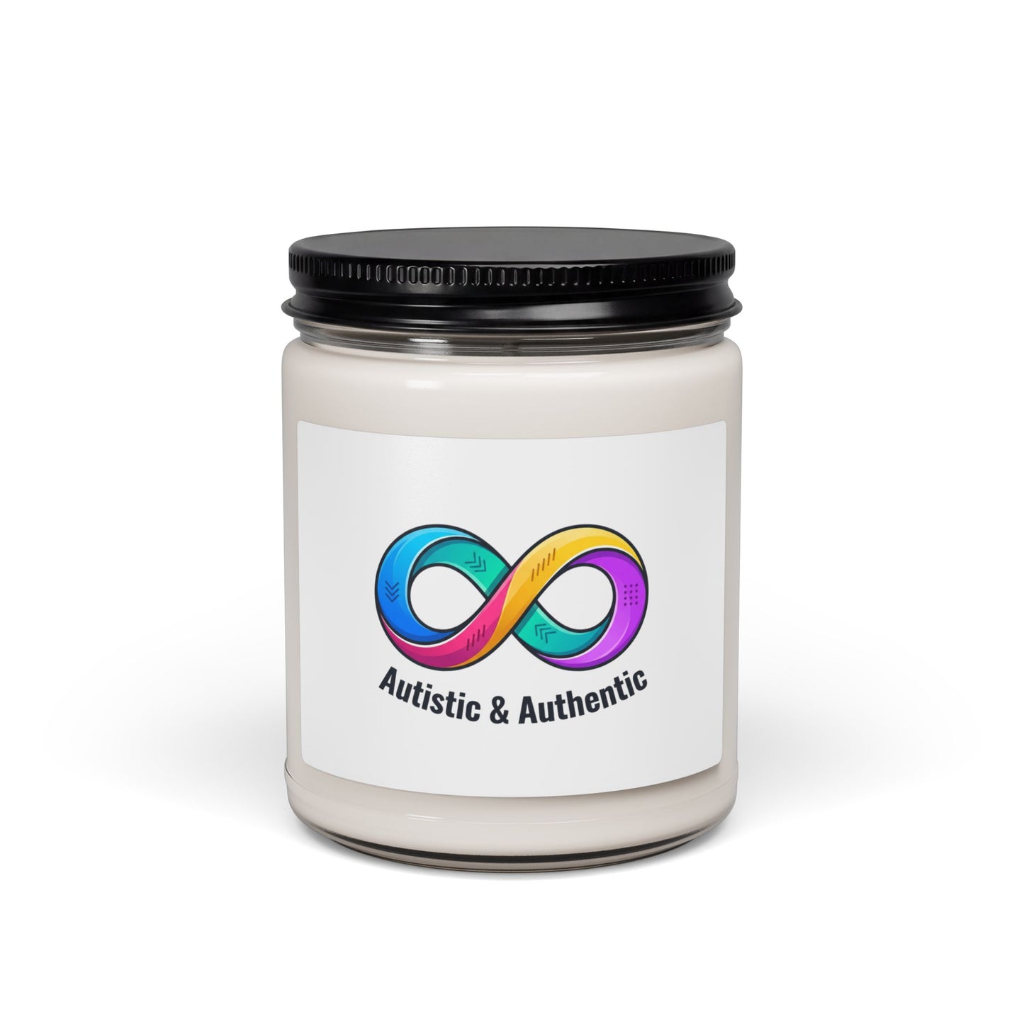 Autistic & Authentic Soy Candle, Neurodiversity Pride, Sensory-Friendly