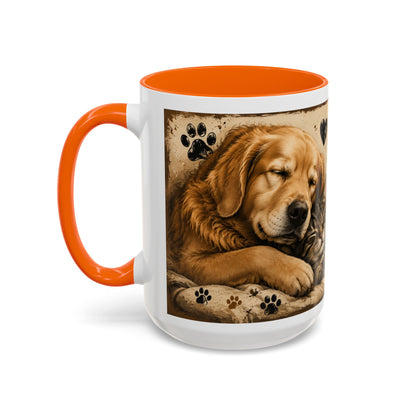 Coffee Mug – "A House Is Not A Home Without Paws" Pet Lover Accent Mug
