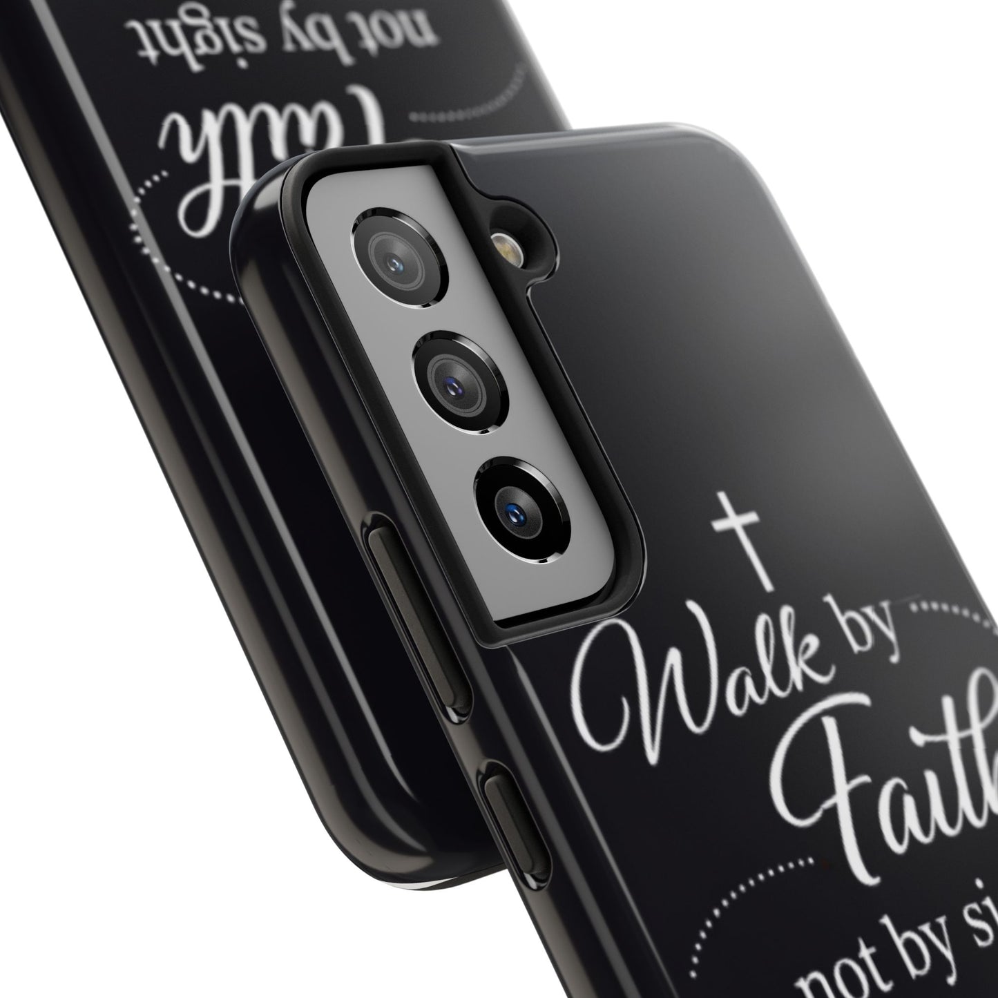 Walk by Faith Tough Phone Case – Christian Inspirational Scripture Design