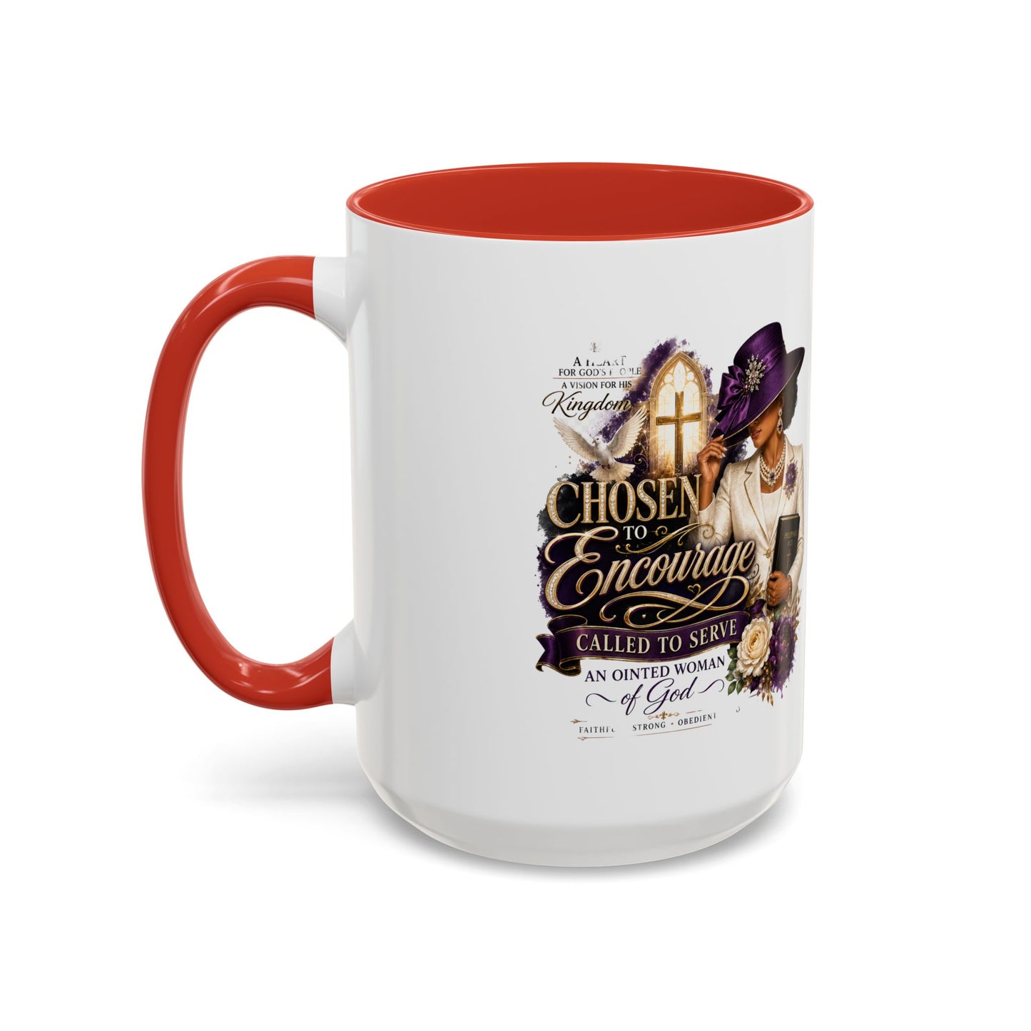 Chosen to Encourage Coffee Mug — Christian Woman Faith Gift (11/15oz)