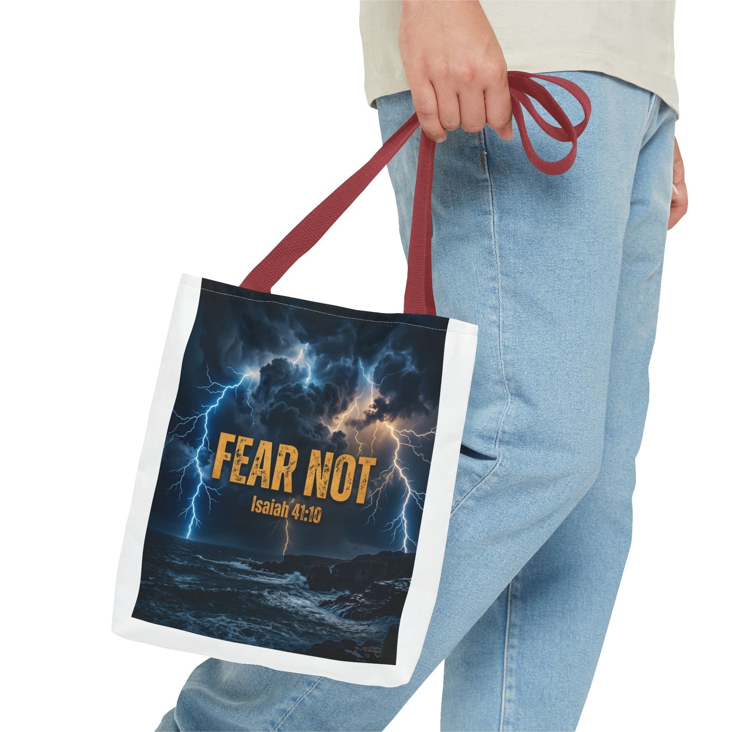 "Fear Not" - Isaiah 41:10 Tote Bag
