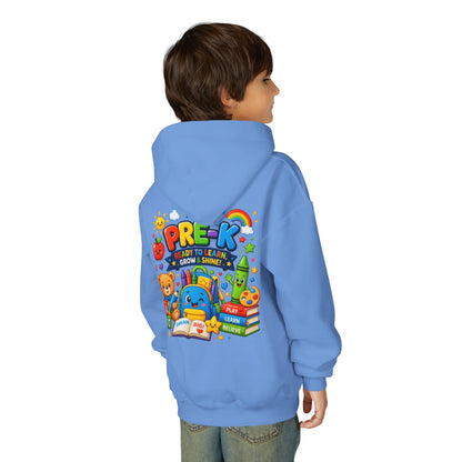 Pre-K Ready to Learn Youth Hoodie – Cute Back-to-School Preschool Sweatshirt