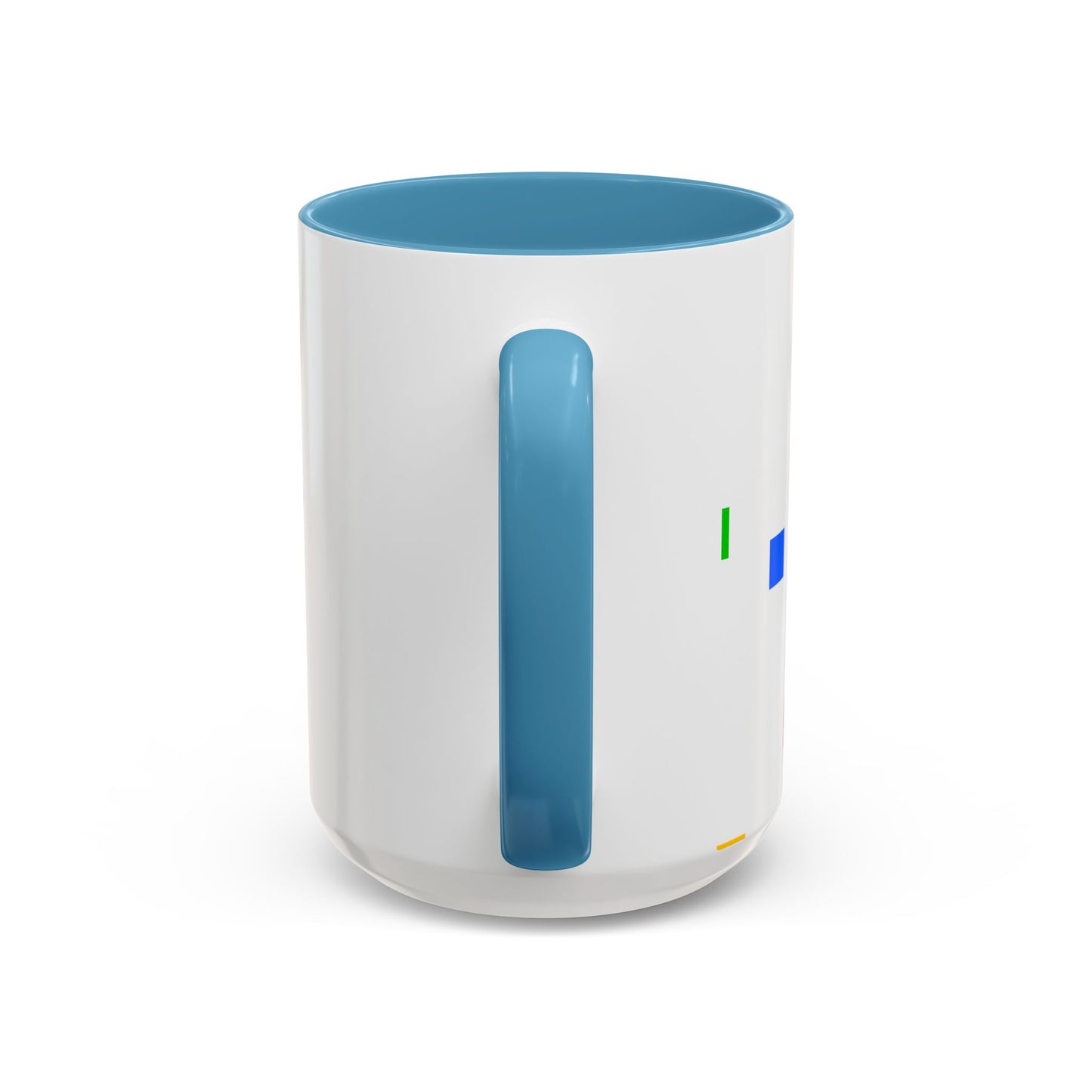 Accent Coffee Mug — 'Different Not Less' Pride-Inclusive Color Block Design (11/15oz)