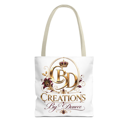 Creations By Donece Logo Tote Bag — Luxury Monogram Canvas Tote