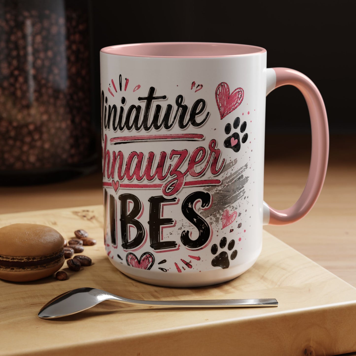 Miniature Schnauzer Vibes Accent Coffee Mug – 11/15oz