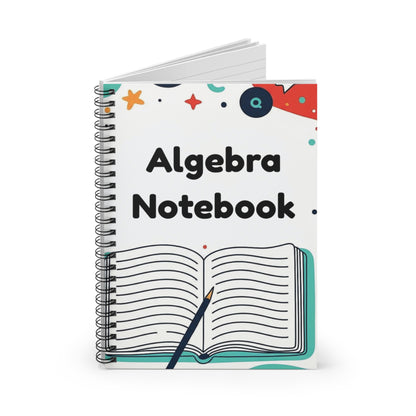 Algebra Notebook — Spiral Ruled Math Journal for Students