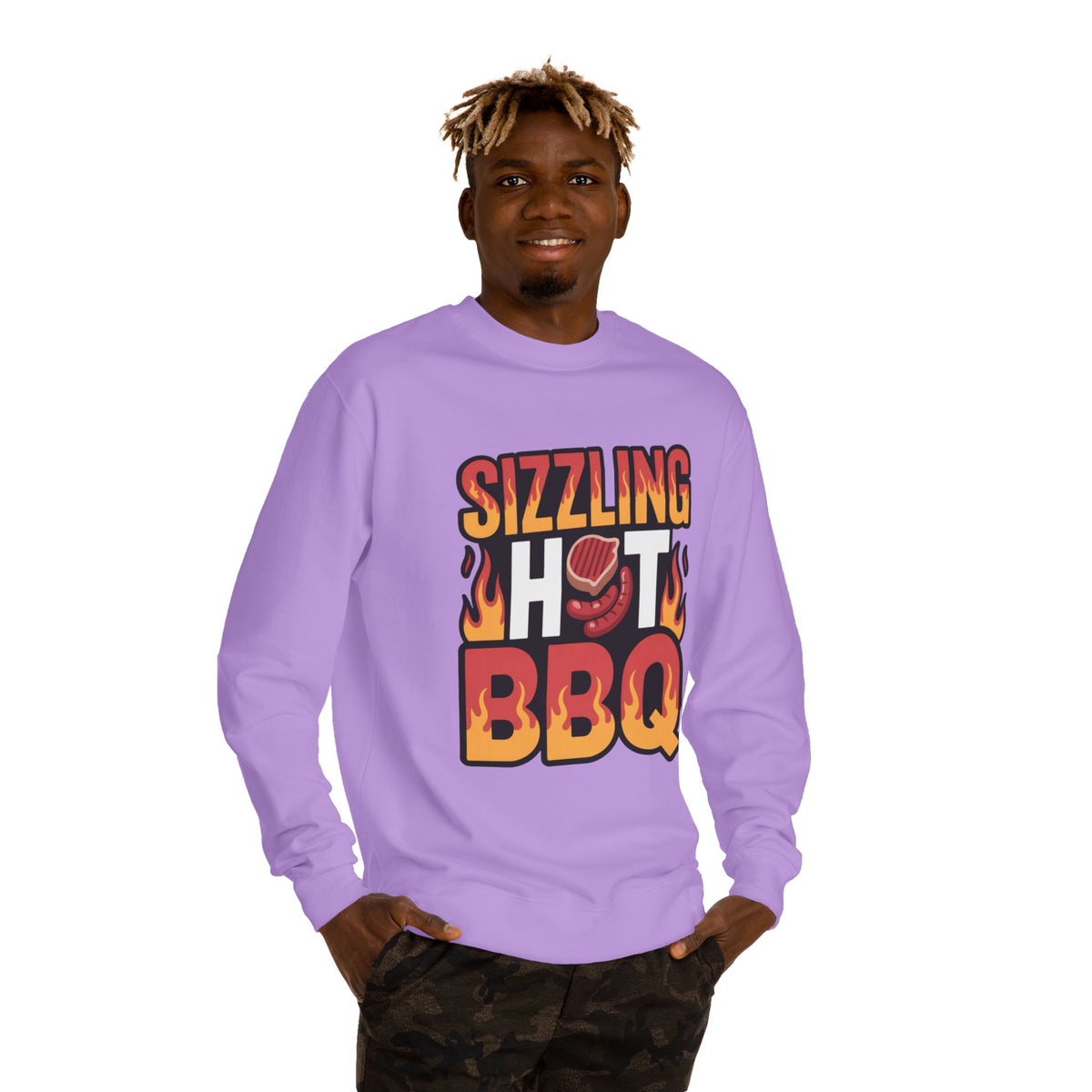 Sizzling Hot BBQ Sweatshirt — Grilling Graphic Crewneck