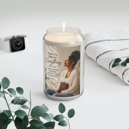 Inspirational Scripture Soy Candle — "There Is a Time for Everything" 13.75oz