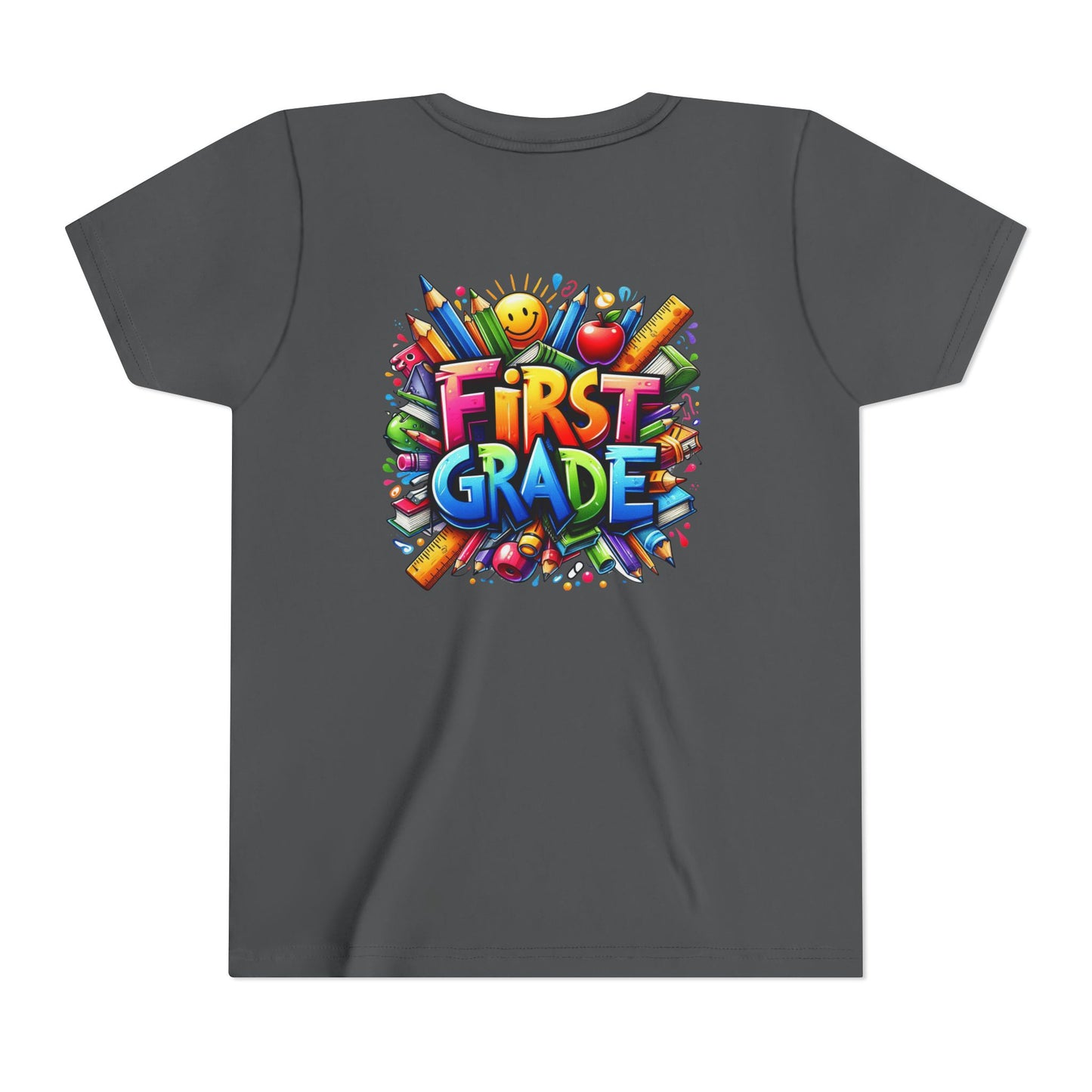First Grade Kids Tee — Colorful Back-to-School Shirt for Boys & Girls