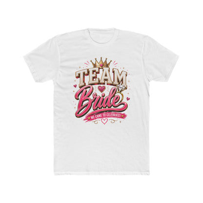 Team Bride T‑Shirt — Bachelorette Party Tee with Crown & Hearts