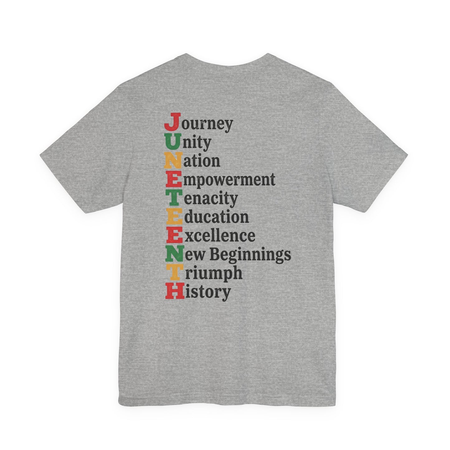 Juneteenth Acrostic T-Shirt — Journey, Unity, Empowerment Tee
