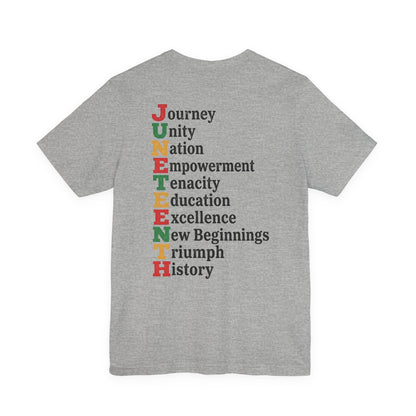 Juneteenth Acrostic T-Shirt — Journey, Unity, Empowerment Tee