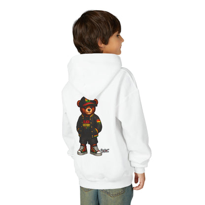 Youth Bear Hoodie — 'Follow Your History' Streetwear Kids Sweatshirt