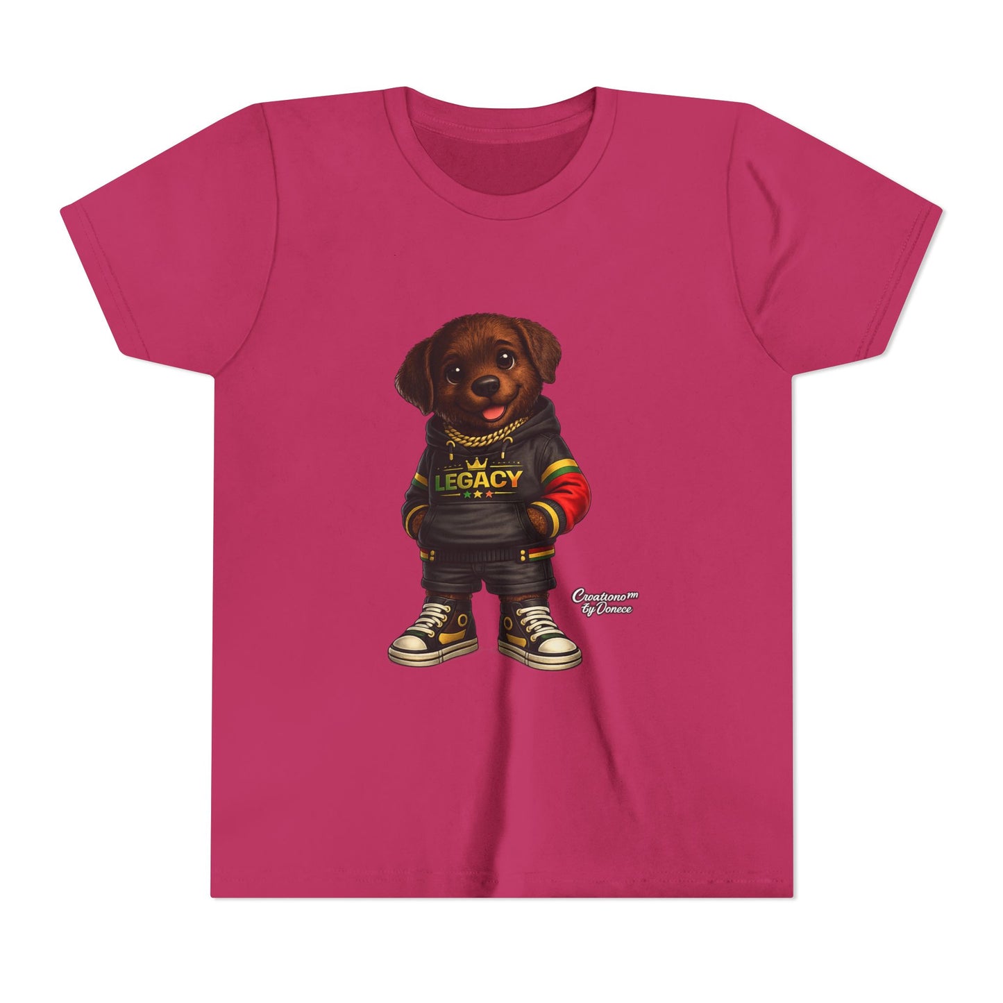 Youth Dog Tee — 'Legacy' Streetwear Puppy Graphic Shirt
