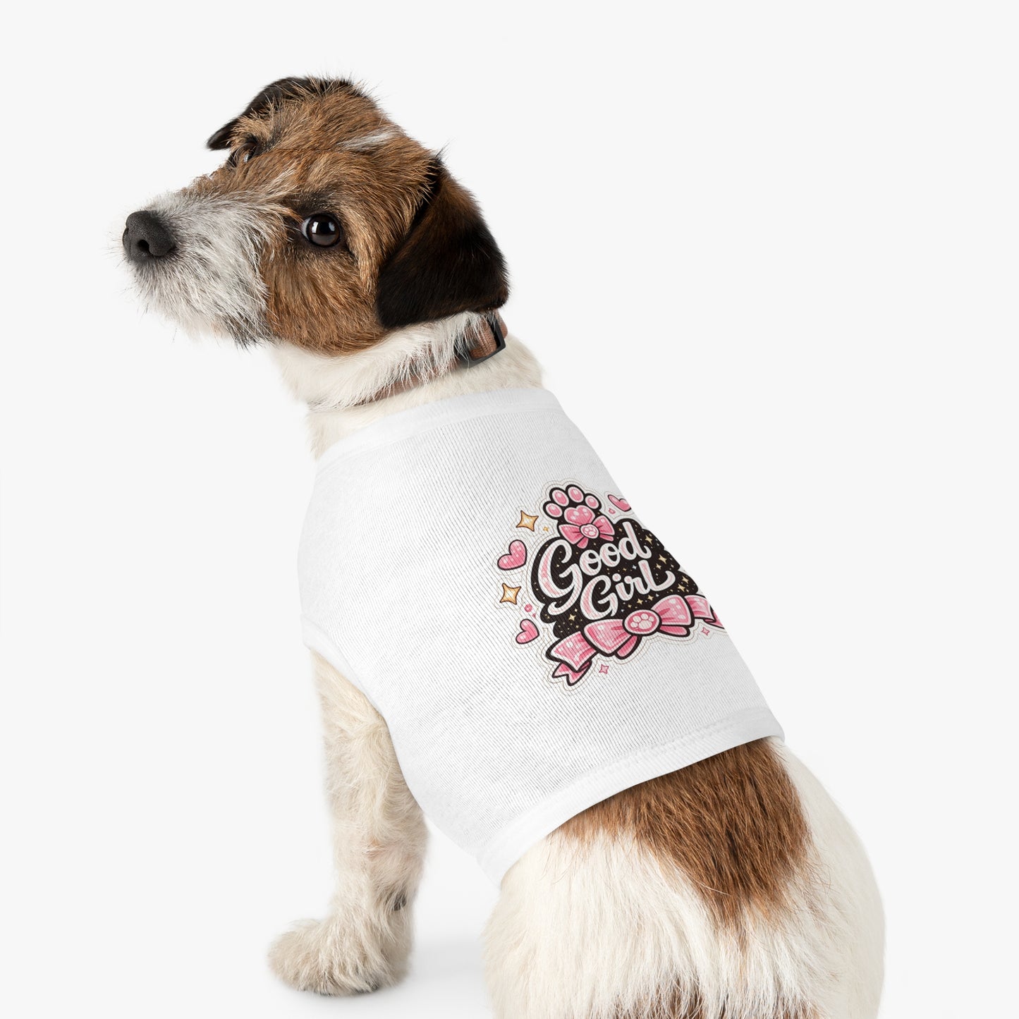 Good Girl Pet Tank Top — Cute Paw Print Dog Shirt for Small Dogs