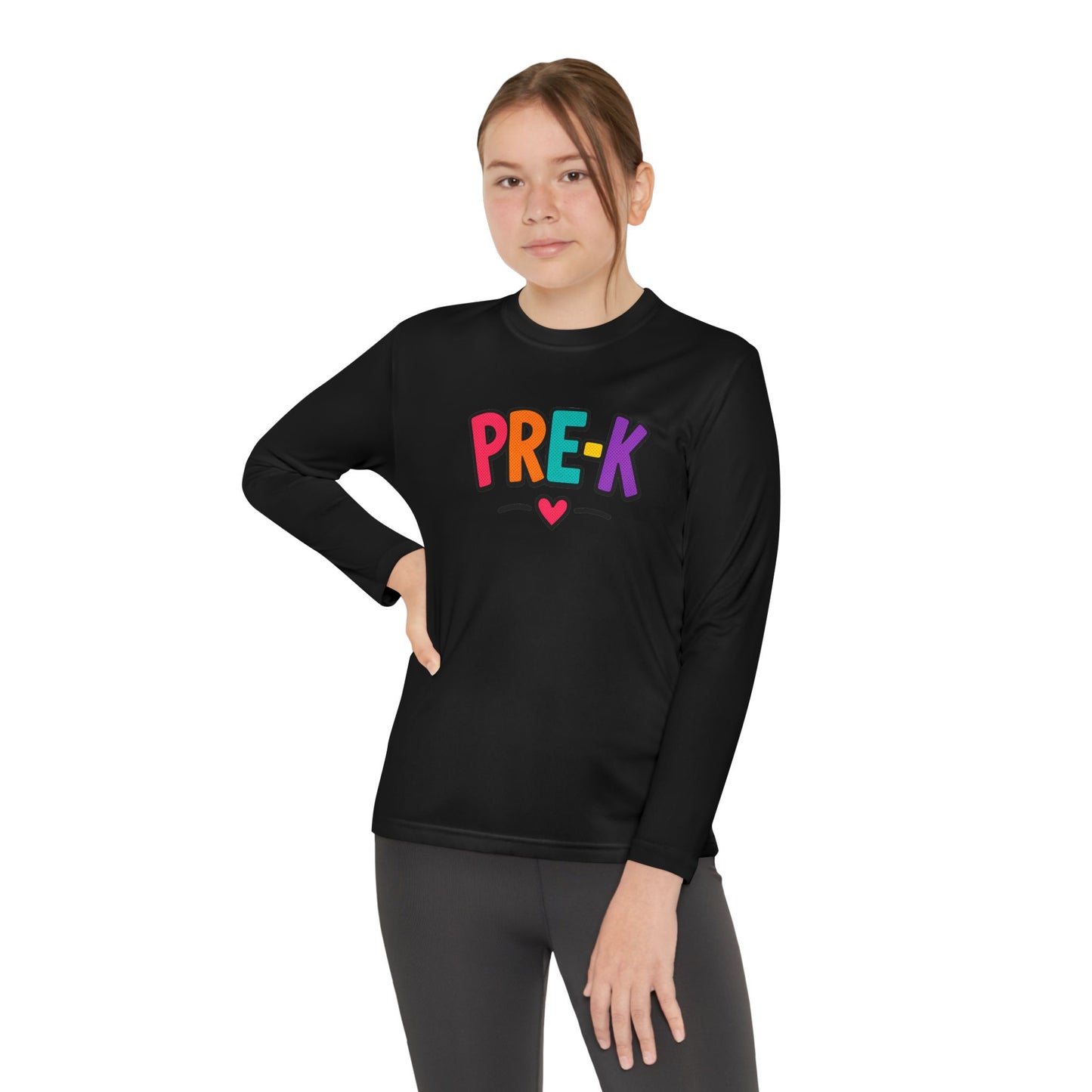 Pre-K Kids Long Sleeve Tee — Colorful Cute PreK Shirt for Preschoolers